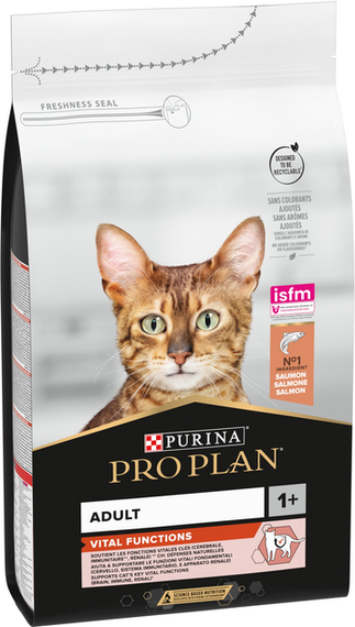 Сухий корм Purina PRO PLAN Adult 1+ Vital Functions для дорослих котів, лосось 1.5кг | Зображення 1