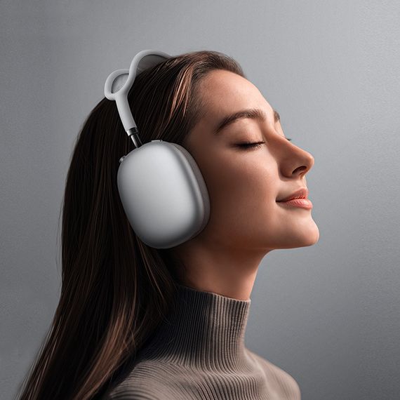 Накладні бездротові навушники Borofone BO35 Plus Adorable ANC Silver | Зображення 4