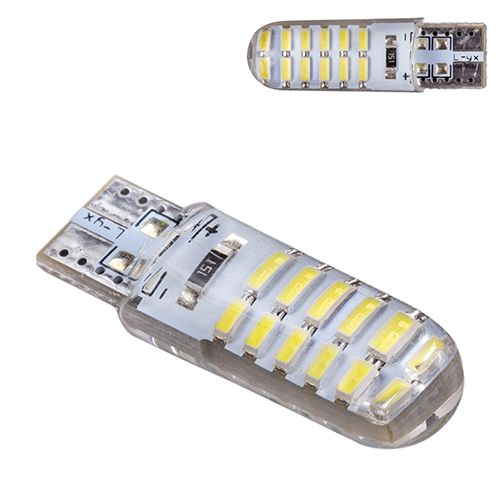 Лампа PULSO/габаритна/LED T10/24SMD-3014 static/12v/0.5w/320lm White | Зображення 4
