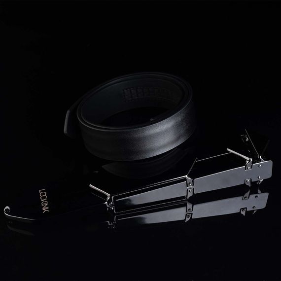 Регульована шльопалка LOCKINK Adjustable Slapper for Impact Play, чорна, натуральна шкіра | Зображення 5
