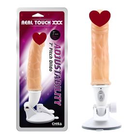 Вібратор реалістичний Chisa Real Touch XXX Adjustability на регульованій присосці, бежевий Sex Aura