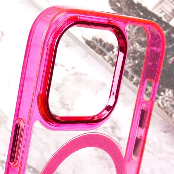 Чохол TPU Iris with MagSafe для Apple iPhone 13 Pro (6.1") Малиновий | Зображення 5