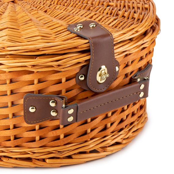 Кошик для пікніка на 4 особи Brown Jekko 40х31х20 см | Зображення 3