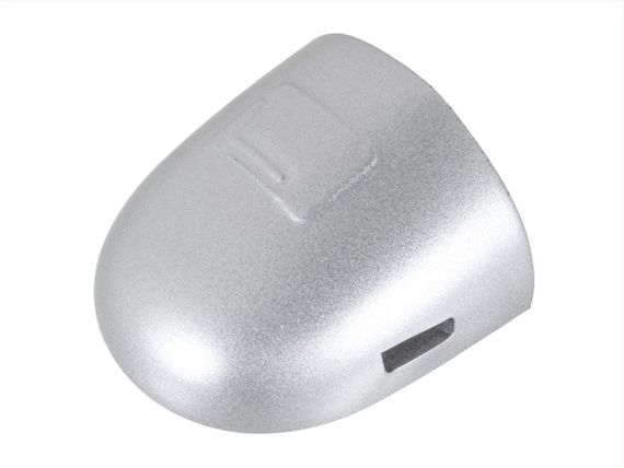 Renault Megane II (02-08) кришка лівої зовнішньої ручки срібна без отвору, Рено Меган 2