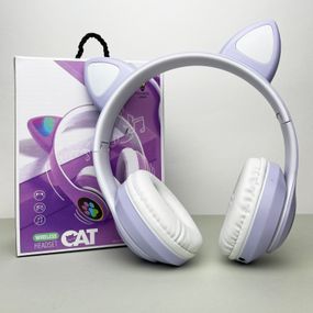 Бездротові навушники Cat Ear RGB STN-28 (Бузковий)