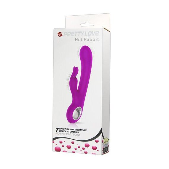 Вібромасажер з кліторальним відростком Hot Rabbit BI-014480 Sex Aura | Зображення 8