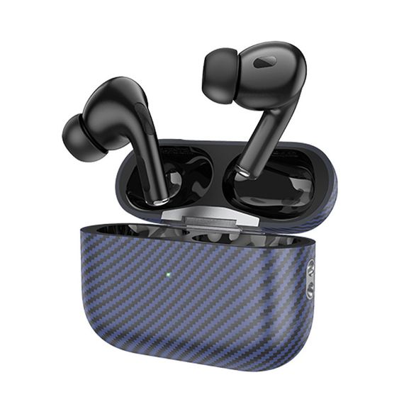 Бездротові TWS навушники Hoco EW47 Plus (carbon fiber pattern version) Blue