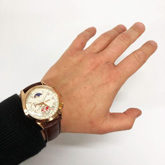 Повседневные кварцевые наручные мужские часы SKMEI, Мужские наручные часы парню мужски VI-65 | Зображення 5