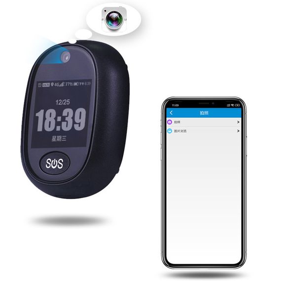 Трекер GPS V45 Tracker Pendant with display SIM (4GLTE with 2GGSM fallback) 600mAh Black | Зображення 3