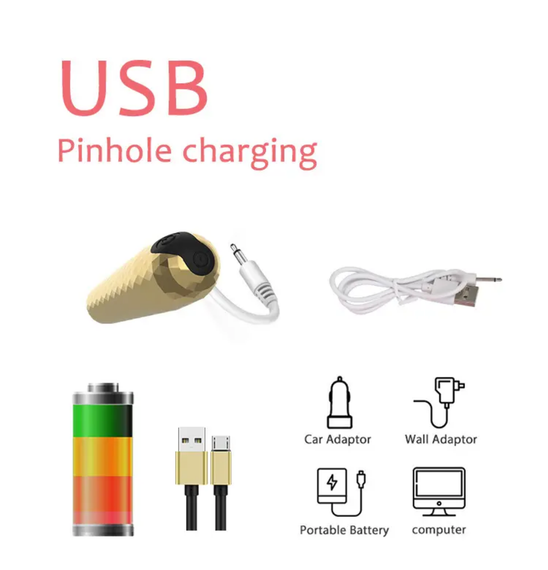 Вибропуля для клитора "Strike", золото, 10 режимов вибрации Sex Aura | Зображення 1