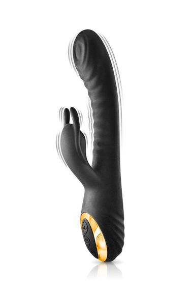 Силіконовий вібратор RABBIT MY MAHARANI BLACK EMPIRE VIBRATOR Sex Aura | Зображення 3