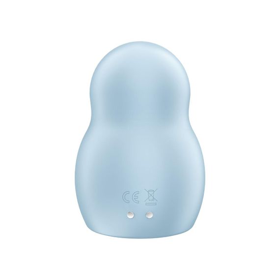 Вакуумний стимулятор Satisfyer Pro To Go 1 Blue — компактний стимулятор з вібрацією та технологією Air Pulse | Зображення 4