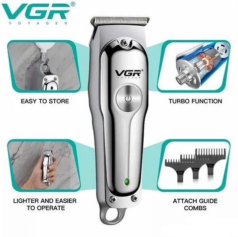 Акумуляторна машинка для стрижки тварин VGR V-201, LED-дисплей, XPRO (44966-V-201_624) | Зображення 3