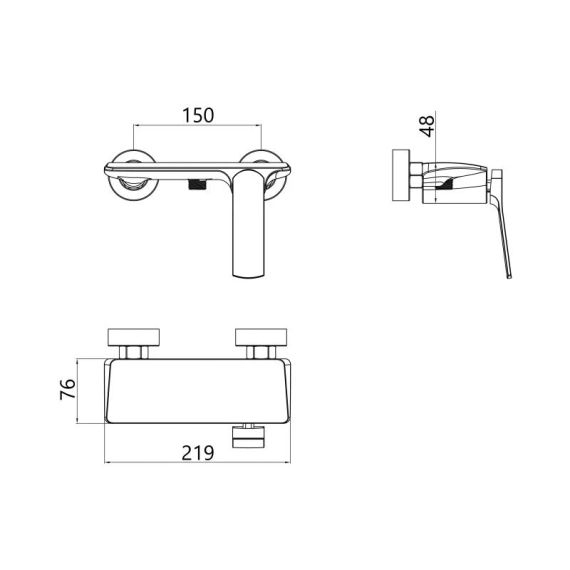 Смеситель для душа Qtap Slavonice QTSLA266CRM45907 Chrome | Зображення 1