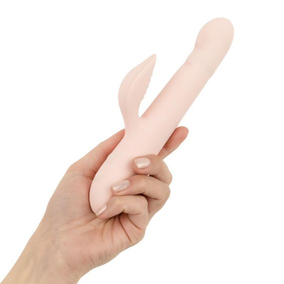 Вібратор-кролик Good Vibes Only - SHAI Thrusting Vibrator Soft Silicone - Pink sexstyle | Зображення 6