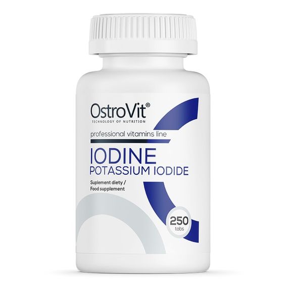 Мікроелемент Йод OstroVit IODINE Potassium Iodine 250 Tabs