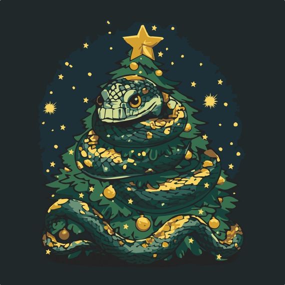 Картина по номерам "Праздничная змея" 11589-AC 40х40 см