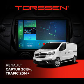 Штатна магнітола Torssen 2K Renault Captur 2013+,Trafic 2014+ F96128 4G Carplay DSP