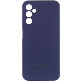 Чохол Silicone Cover Lakshmi Full Camera (AA) with logo для Samsung Galaxy A25 5G Синій / Midnight blue