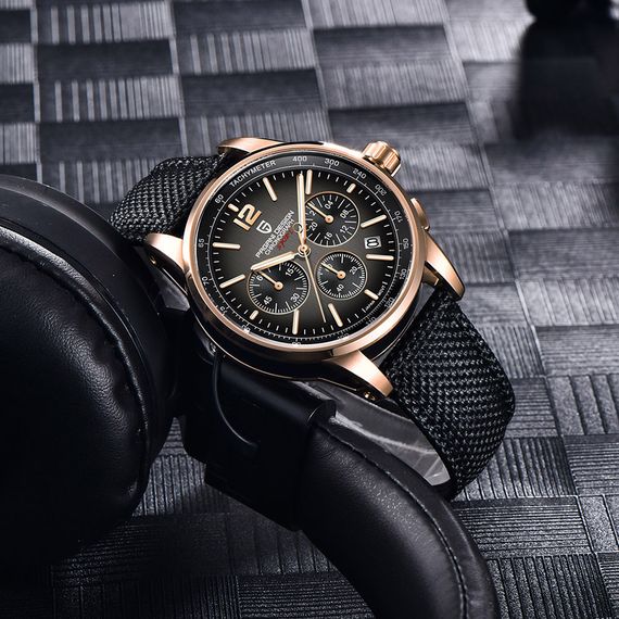 Чоловічий годинник Pagani Design YS008 Rose Gold-Brown | Зображення 1