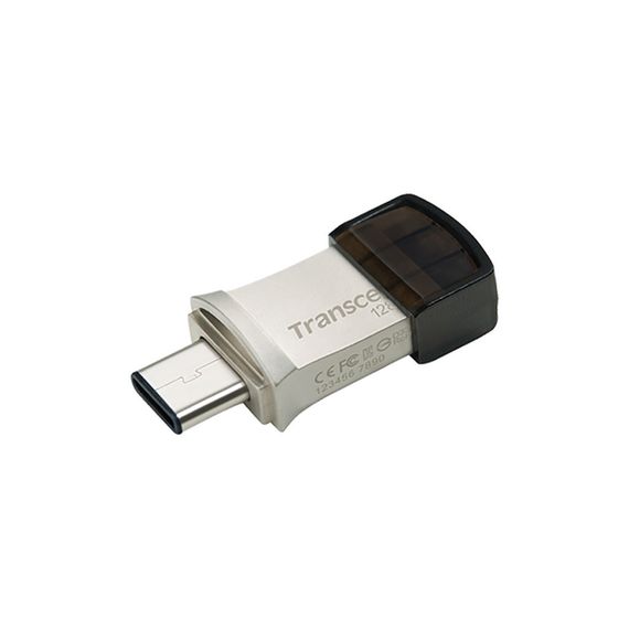 USB флеш накопичувач Transcend 128GB JetFlash 890 Silver USB 3.1/Type-C (TS128GJF890S) | Зображення 1