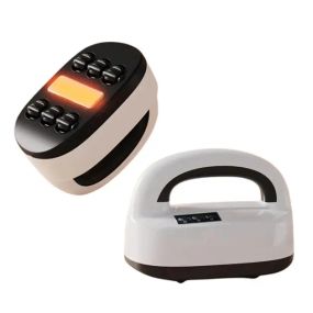 Акумуляторний роликовий масажер з підігрівом LKL-0128 бездротовий вібраційний для всього тіла