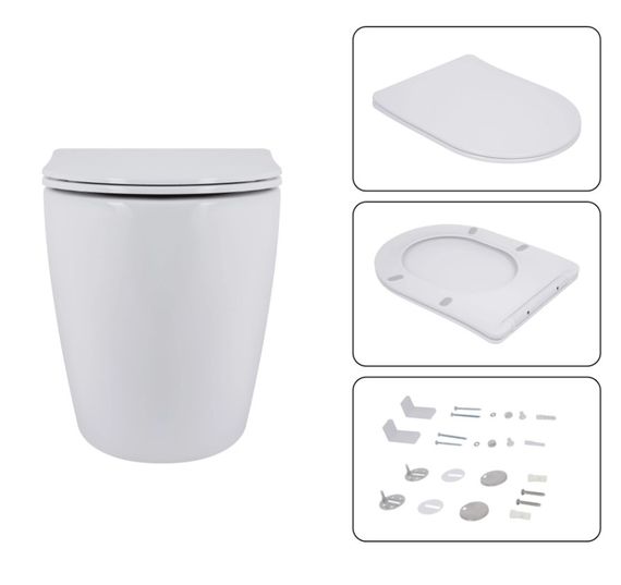 Набір Qtap Nest 4 в 1 підвісний унітаз Robin Ultra Quiet 520x365x365 + комплект інсталяції QT13332381AW47504 | Зображення 6