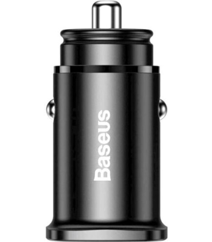 Автомобільний зарядний пристрій Baseus Square Dual-USB Quick Charge Car Charger Black | Зображення 1