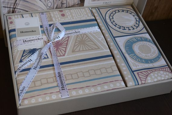 Постельное белье First Choice Homesko Ranforce 160 х 220 см Bohem Ekru | Зображення 3