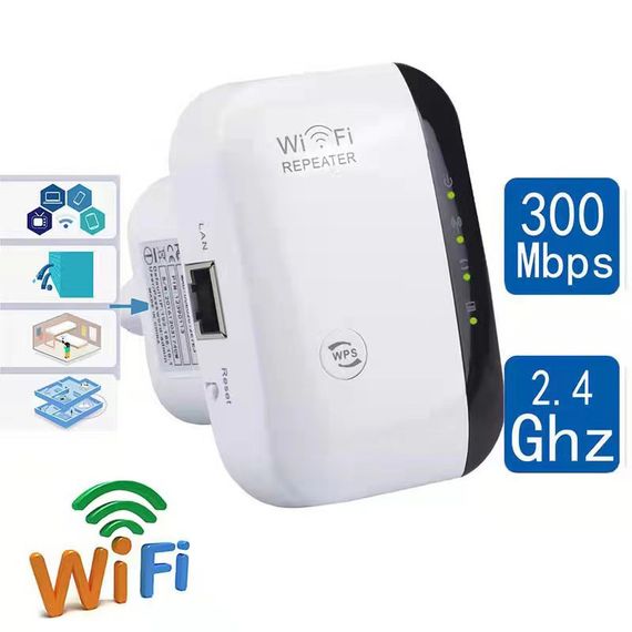 Wi-Fi ретранслятор, 300 Мбіт/с, 802.11N. Білий | Зображення 1
