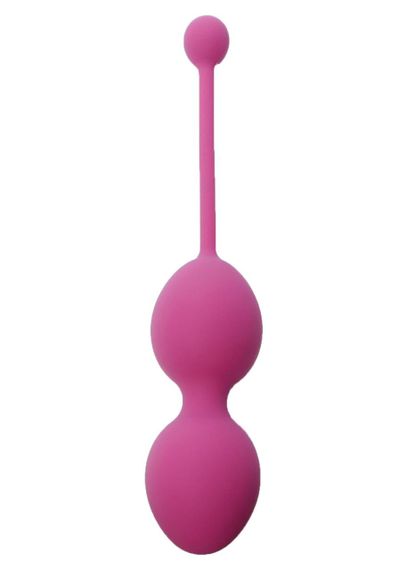 Вагинальные шарики - Silicone Kegel Balls Dark Pink, 32 мм, 200 г sexstyle
