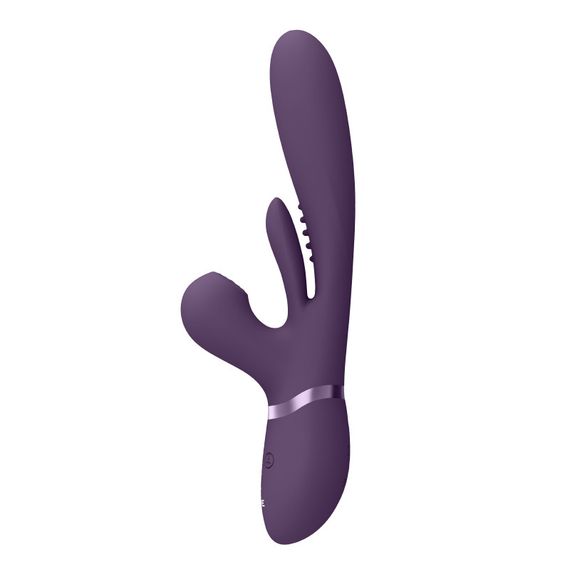 Вібратор-кролик Vive Kura фіолетовий для стимуляції точок G A U та клітора багатофункціональний | Зображення 1
