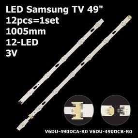 LED підсвітка Samsung TV 49" 1005mm 12-led 3V V6DU-490DCA-R0 V6DU-490DCB-R0 BN96-40632A BN96-40633A 12шт.