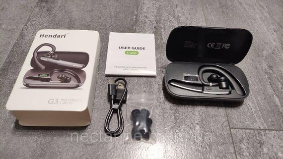 Hendari G3 Bluetooth V5.3, беспроводная гарнитура Bluetooth, блютуз, беспроводная гарнитура с микрофоном с шумоподавлением. | Зображення 6
