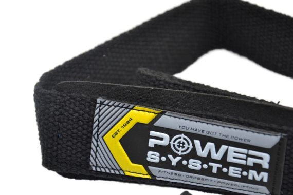 Лямки для тяги Power System PS-3400 Power Straps Black/Yellow | Зображення 5