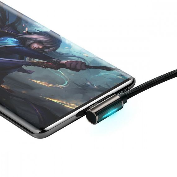 Кабель Baseus Baseus Legend Series Elbow Fast Charging Type-C 66W (2m) blue | Зображення 4