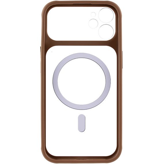 Чохол TPU+PC GETMAN Moon Clear with MagSafe для Apple iPhone 11 (6.1") Brown | Зображення 2