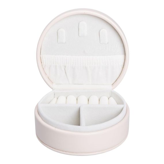 Шкатулка для украшений из эко кожи 10×9×4.5 см органайзер для ювелирных изделий HP-5-31BE | Зображення 1