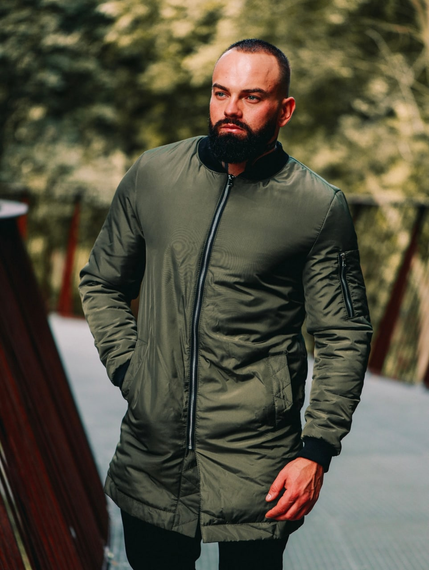 Бомбер Плащ хаки S | Зображення 9