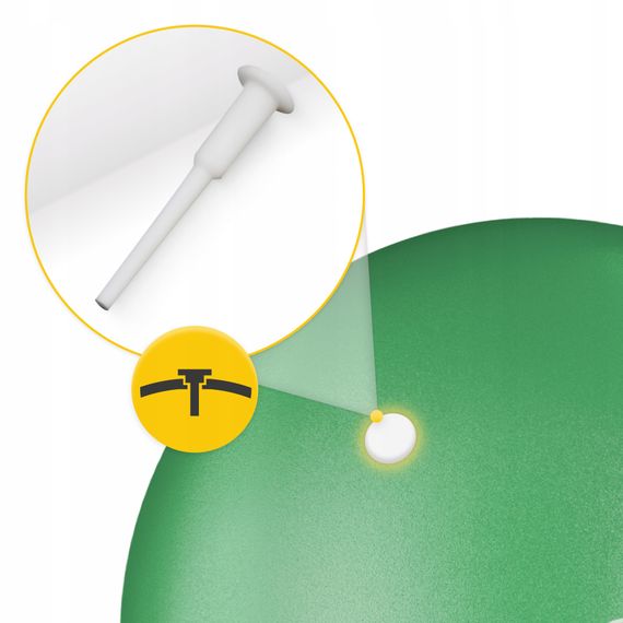 М'яч для пілатесу, йоги, реабілітації 4FIZJO 22 см Green (P-5905973404853) | Зображення 3