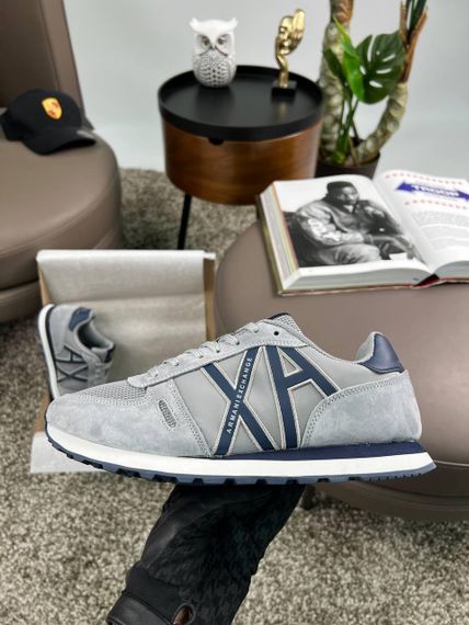 Чоловічі кросівки Exchange AX Grey Black замша , текстиль , В'єтнам 45 28.5 | Зображення 1