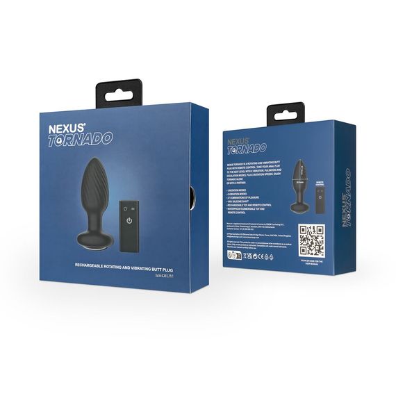 Анальна пробка Nexus TORNADO Medium, ротація + вібрація, пульт ДК | Зображення 9