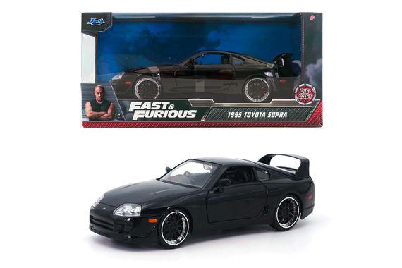 Игровая металлическая машинка Fast and Furious Тайота Супра black 1995 | Зображення 4