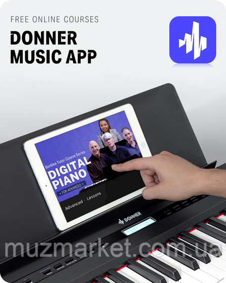 Цифрове піаніно Donner DEP-20 (стійка, пюпітр, блок живлення, педаль) | Зображення 6