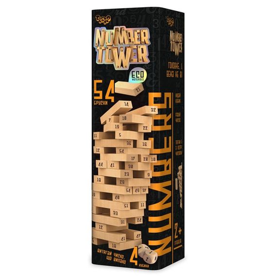Настільна гра Danko Toys Number Tower NT-01U