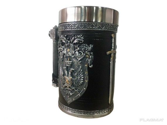 Кружка Чашка 3D Skull Mug Череп Пивная кружка Двуглавый Орёл | Зображення 1