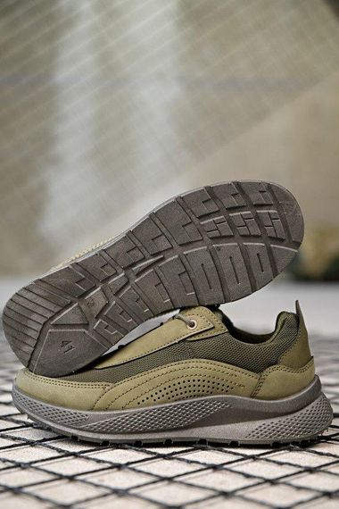 Демісезонні мілітарі кросівки олива ПП7867 | Зображення 2