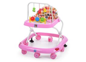 Ходунки детские M 0541C-6 с подвесками, розовый