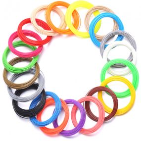 Пластик к 3D ручке. Эко 3D-пластик PLA. Набор из 20 цветов. (200 метров) DT-19