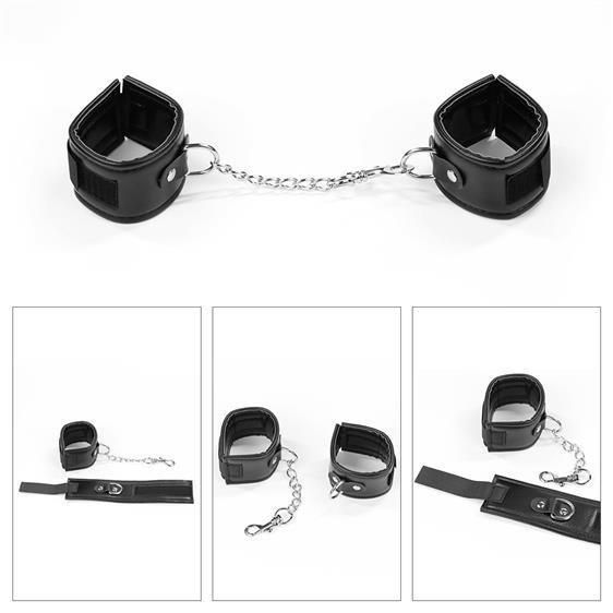 Набір БДСМ - Deluxe Bondage Kit (маска, вібратор, наручники, кляп) Sex Aura | Зображення 4